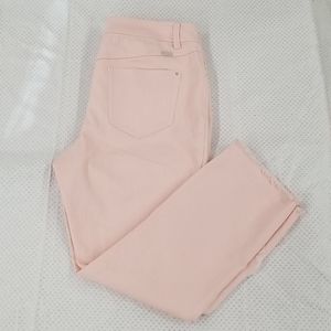 Womens INC Novelty Denim Skinny Jeans Pants Pink